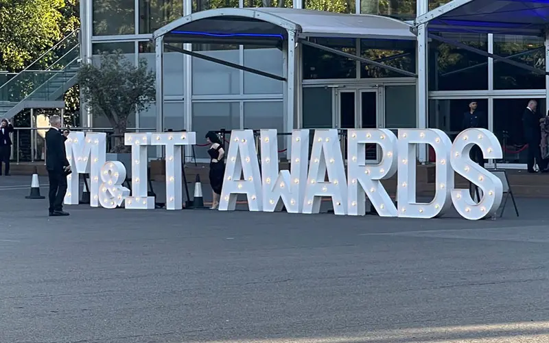 M&IT Awards sign