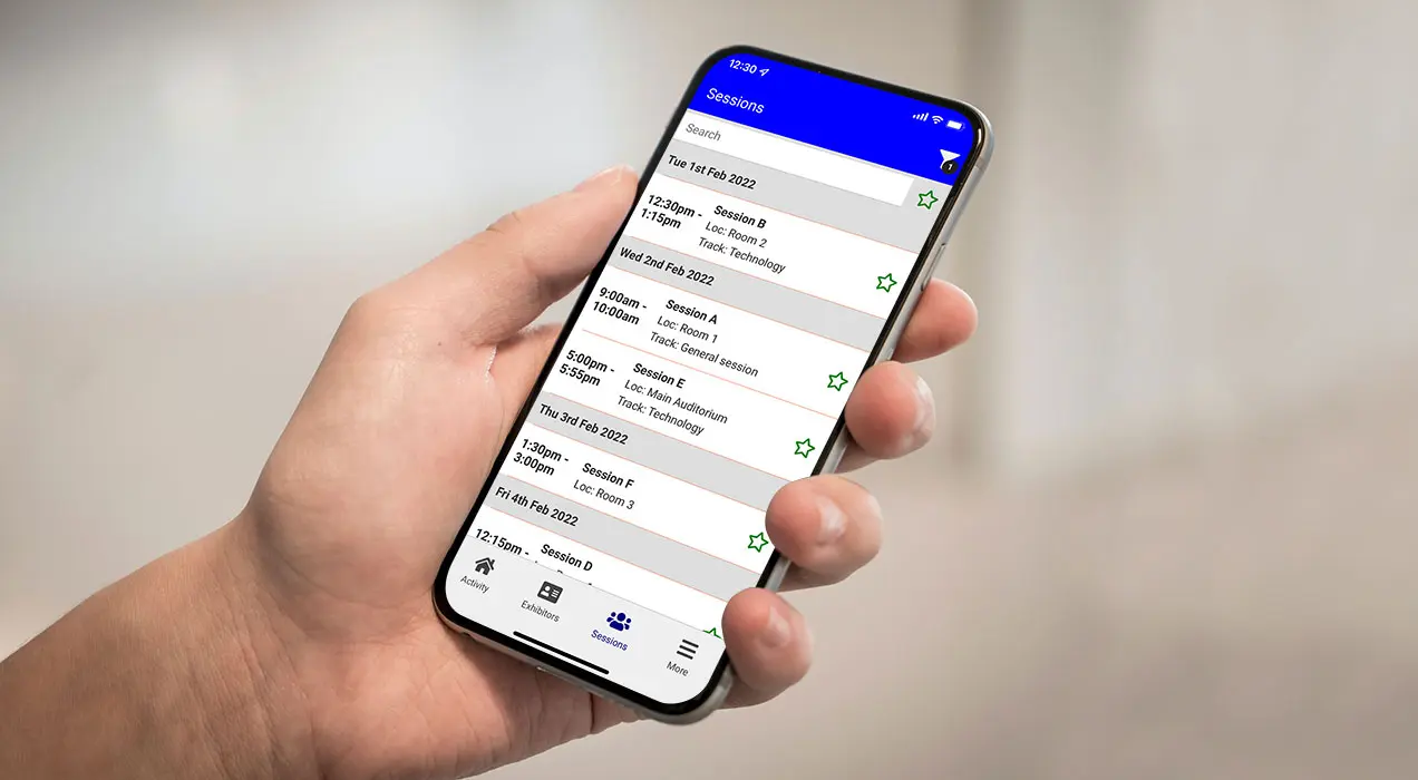 Mobile event management platform with EventReference